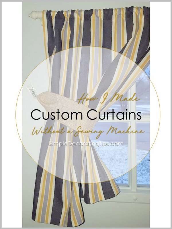 How I Made Custom Curtains Without a Sewing Machine SIMPLE DECORATING