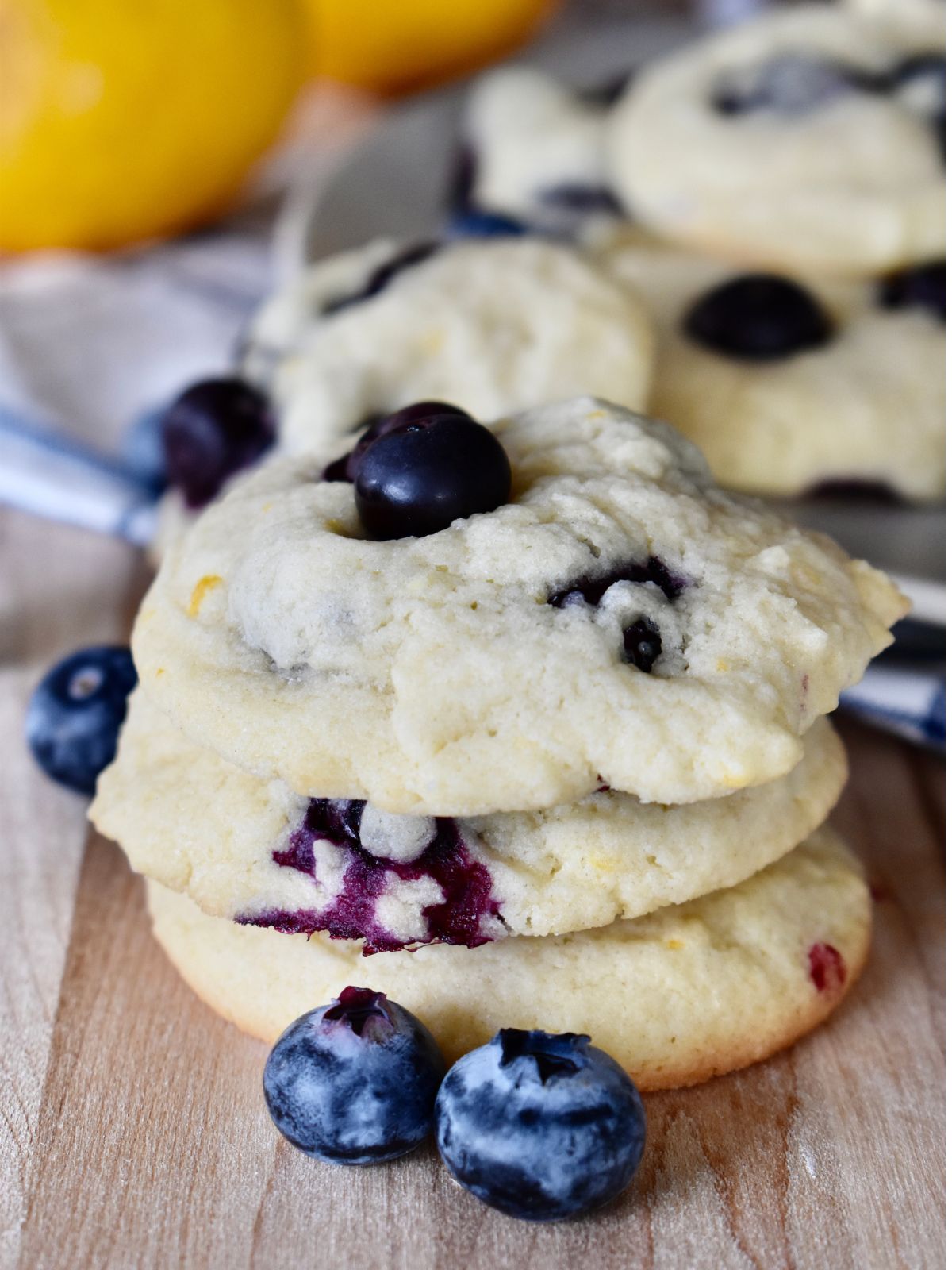 Lemon Blueberry Cookies Recipe (Soft and Chewy) Simple Desserts