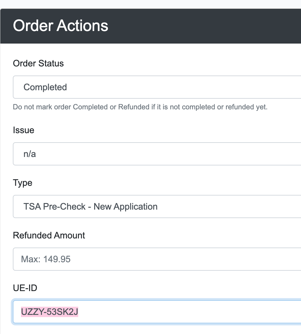 TSA PreCheck Application Status Simple Doc Filings