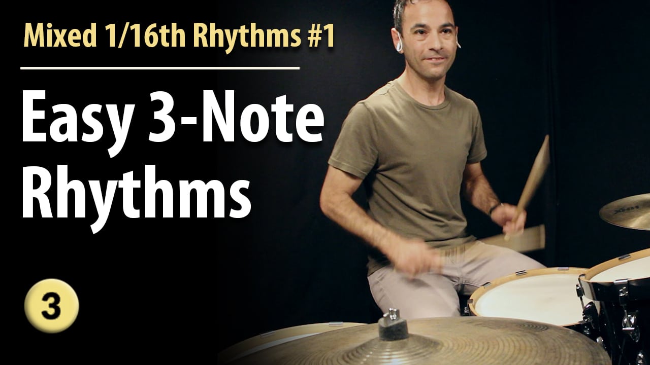 Mixed 1/16th Note Rhythms 1 Best Drum Lessons