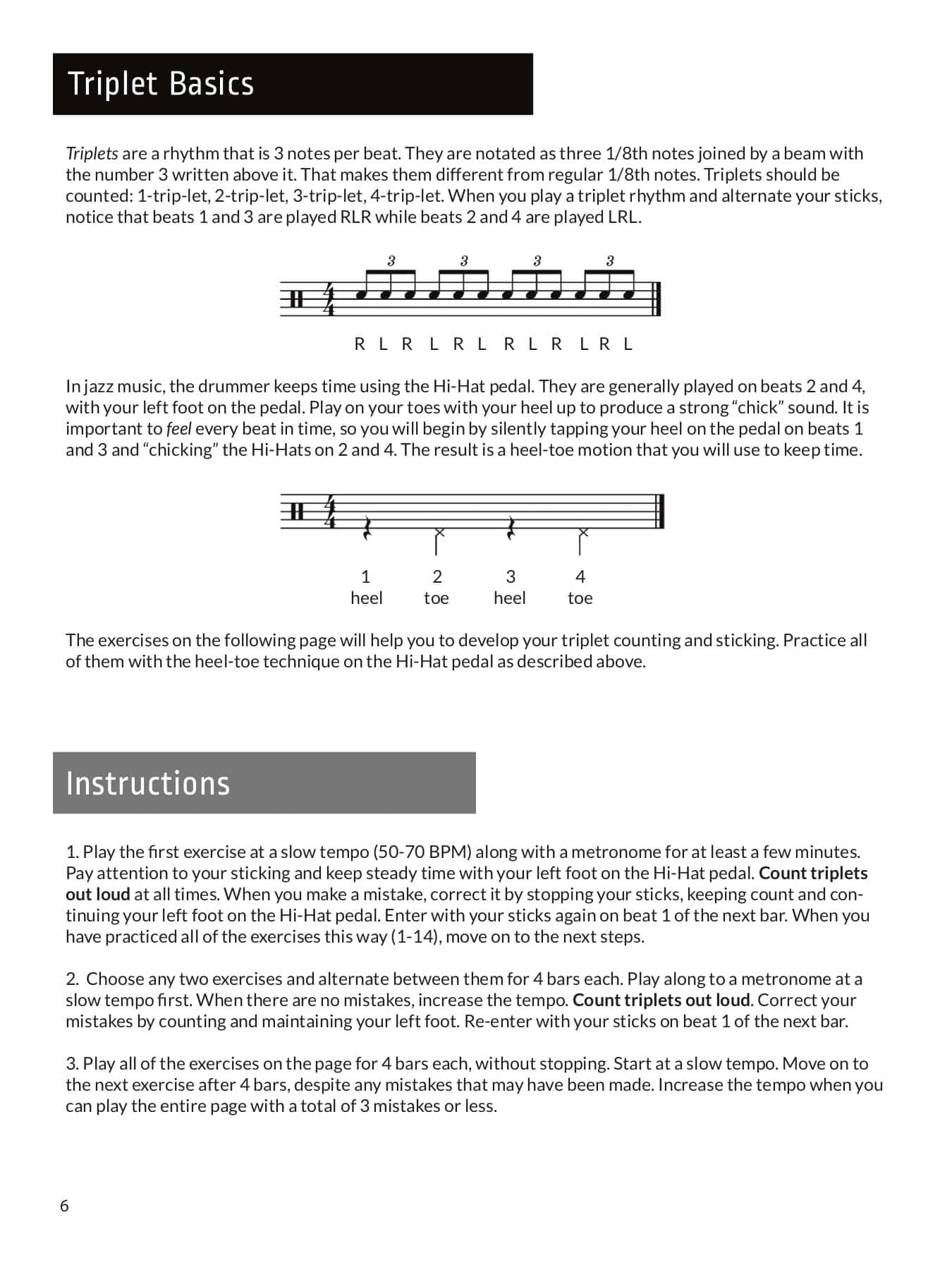Jazz Drumming PDF Level 1 PDF Download Best Drum Lessons