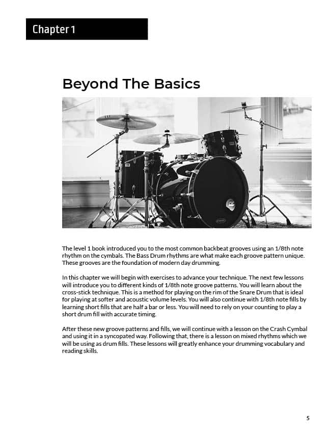 Beginner Drum Book Level 2 Textbooks Best Drum Lessons