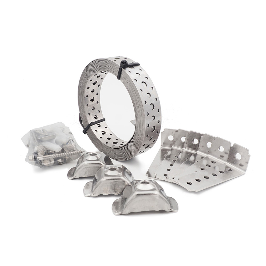 Stainless 3 Strap Seismic Cylinder Restraint Kit Simplefix