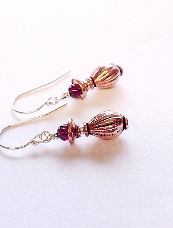 Copper Vase Earrings