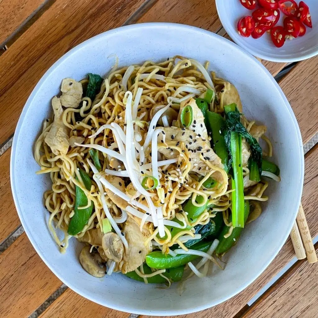 Ginger Chicken Noodles Recipe Simple Home Edit