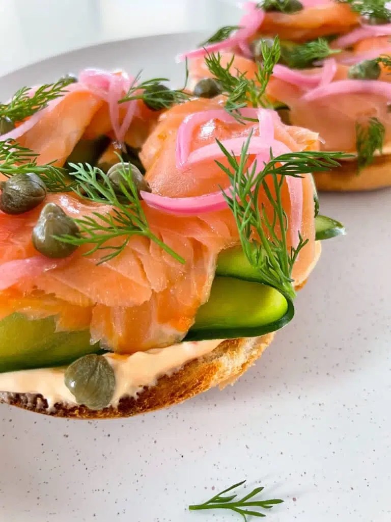 Smoked Salmon Bagels Recipe Simple Home Edit
