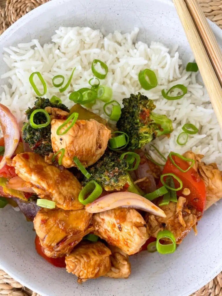 Sweet Chilli Chicken StirFry Recipe Simple Home Edit