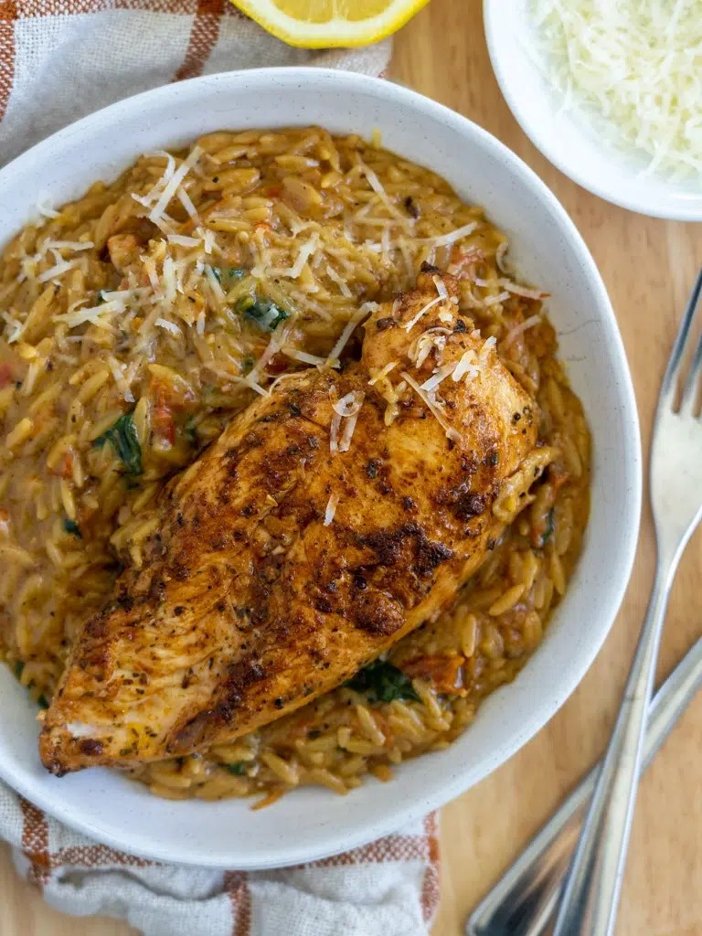 Creamy Tomato Chicken Risoni Recipe Simple Home Edit