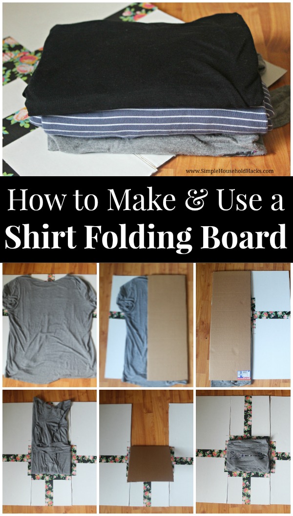 How to Make a Shirt Folding Board Simple Household Hacks™
