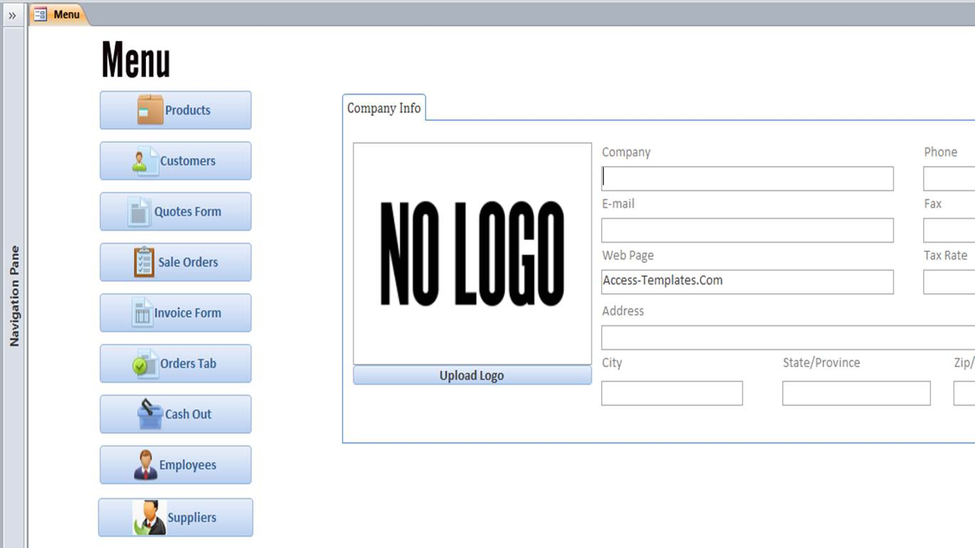 Invoice Access Database * Invoice Template Ideas