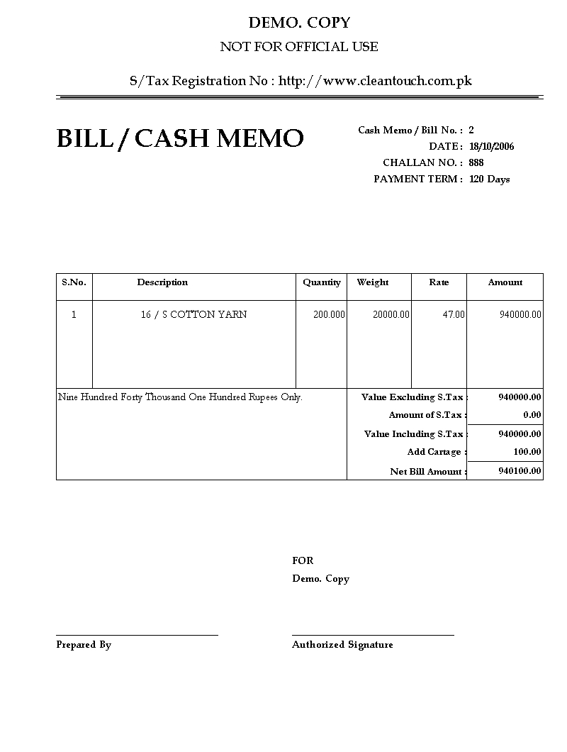 Cash Invoice Format In Word * Invoice Template Ideas