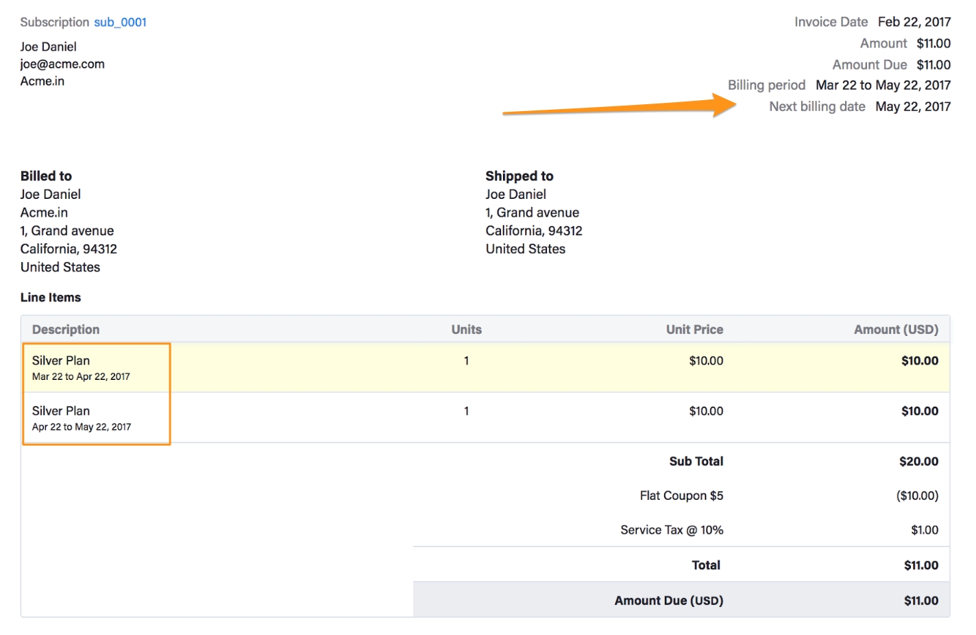 Invoice For Advance Payment Example * Invoice Template Ideas