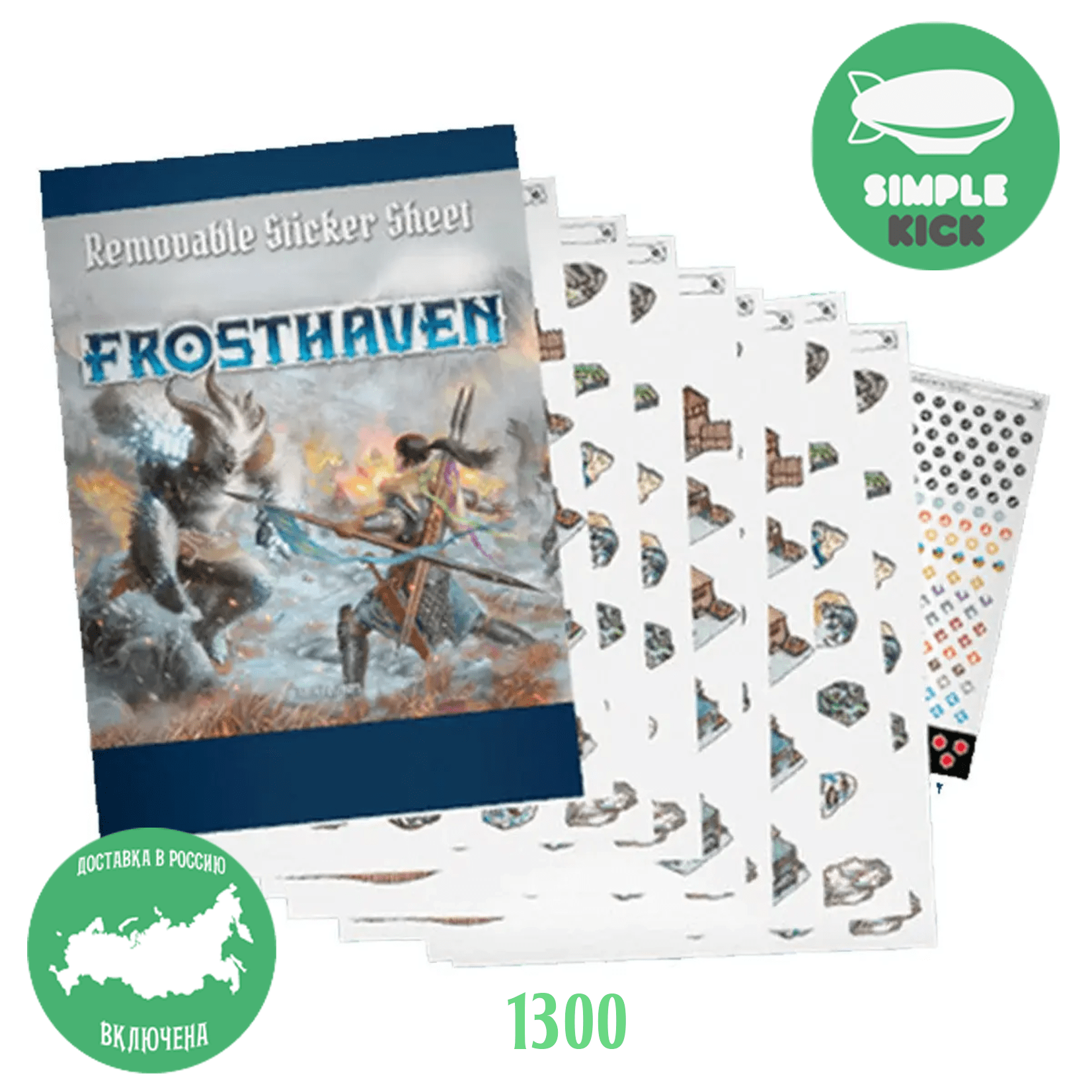 Frosthaven removable stickers — Simplekick