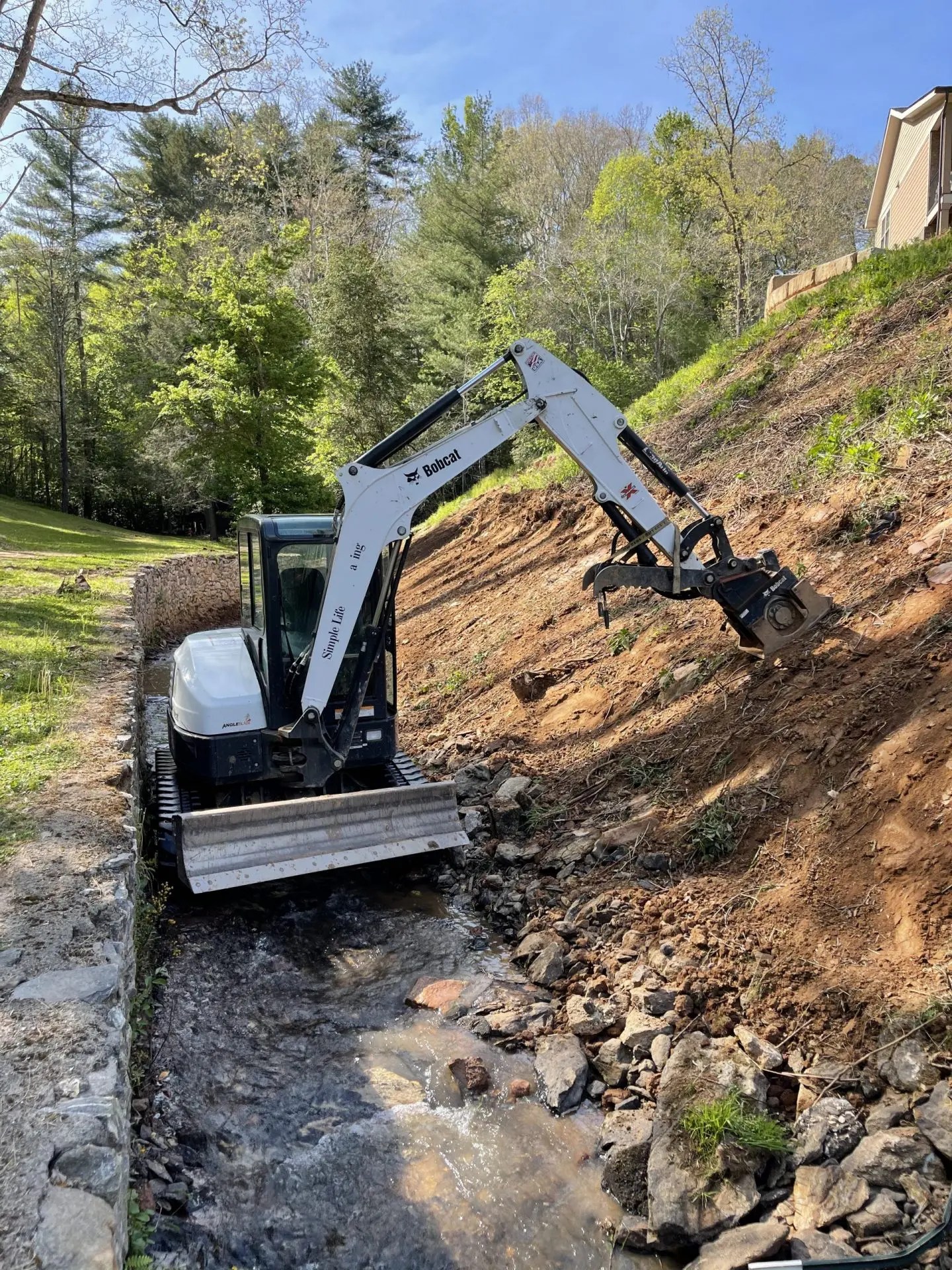 Portfolio Simple Life Enterprise Excavation in Asheville, North Carolina