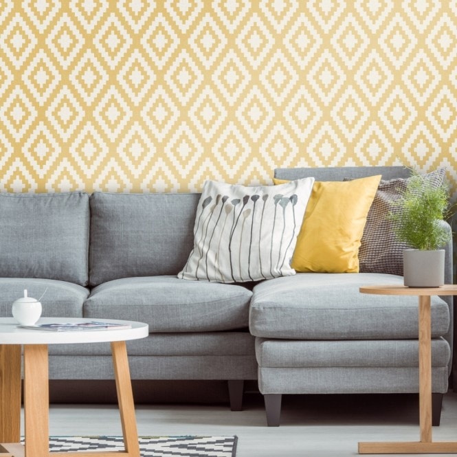 20 Beautiful and Cool Wallpaper Ideas for Living Rooms