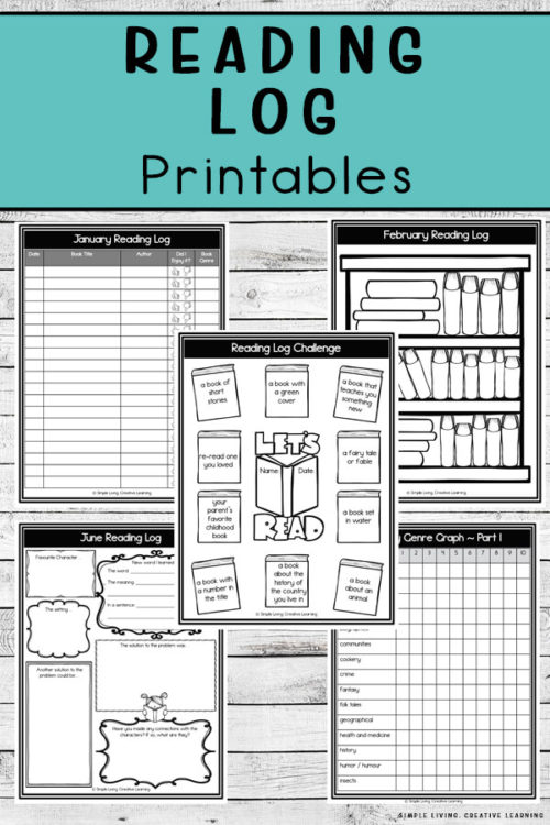 My Reading Log Printable Simple Living. Creative Learning