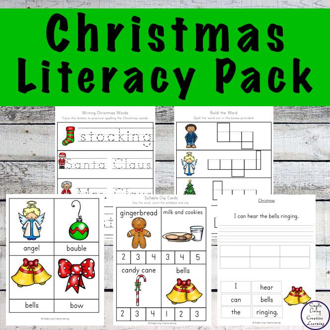 Christmas Literacy Pack Simple Living. Creative Learning