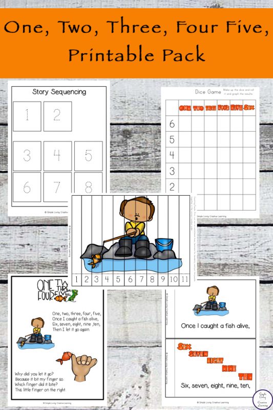 One, Two, Three, Four, Five Printable Pack Simple Living. Creative Learning