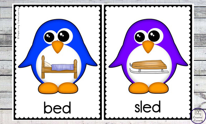 Winter Rhyming Cards - Simple Living. Creative Learning