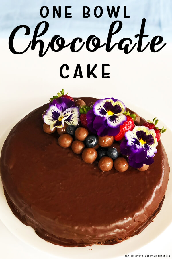 One Bowl Chocolate Cake Simple Living. Creative Learning