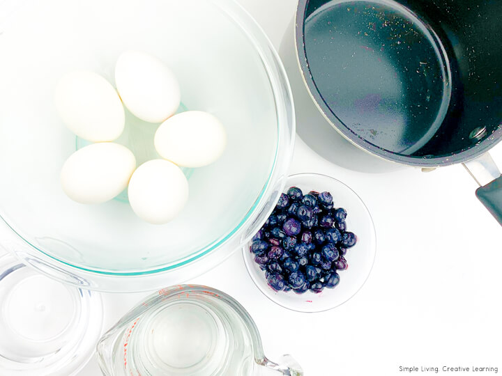 Make your own Blueberry Dyed Eggs Simple Living. Creative Learning