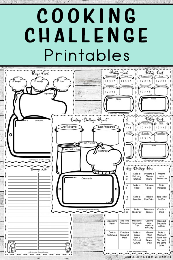 Make Learning to Cook Fun with Cooking Challenge Printables Simple