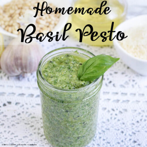 Homemade Basil Pesto Simple Living. Creative Learning