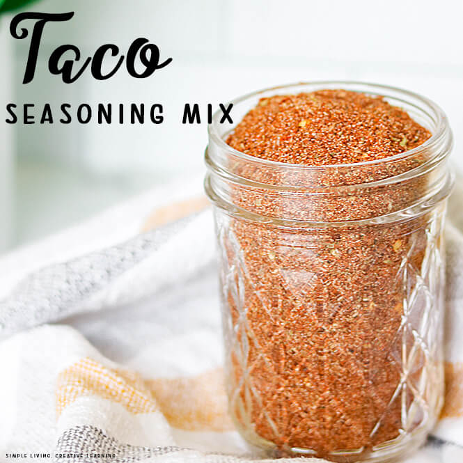 Homemade Taco Seasoning Mix Simple Living. Creative Learning