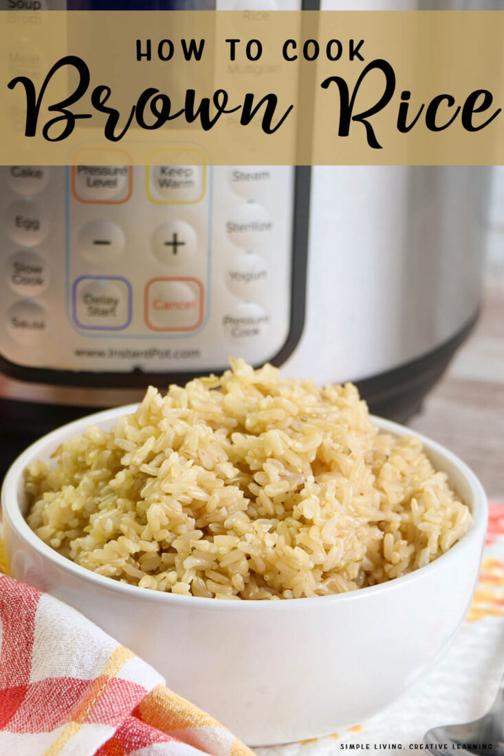 How to Cook Brown Rice in the Instant Pot Simple Living. Creative
