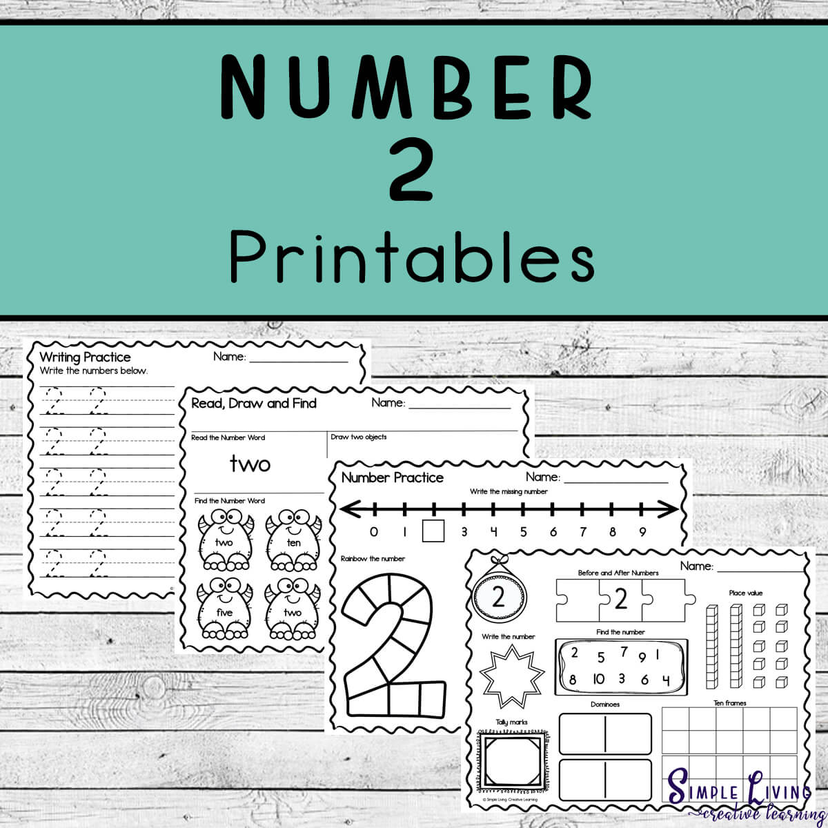 Number 2 Printables - Simple Living. Creative Learning