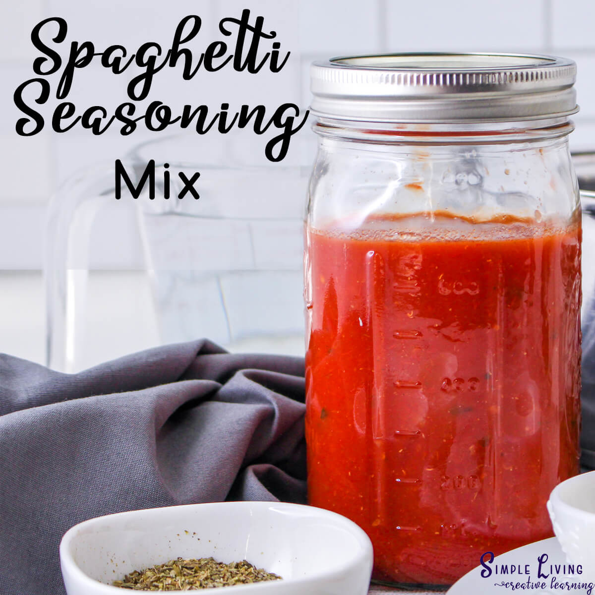 Homemade Spaghetti Seasoning Mix Simple Living. Creative Learning