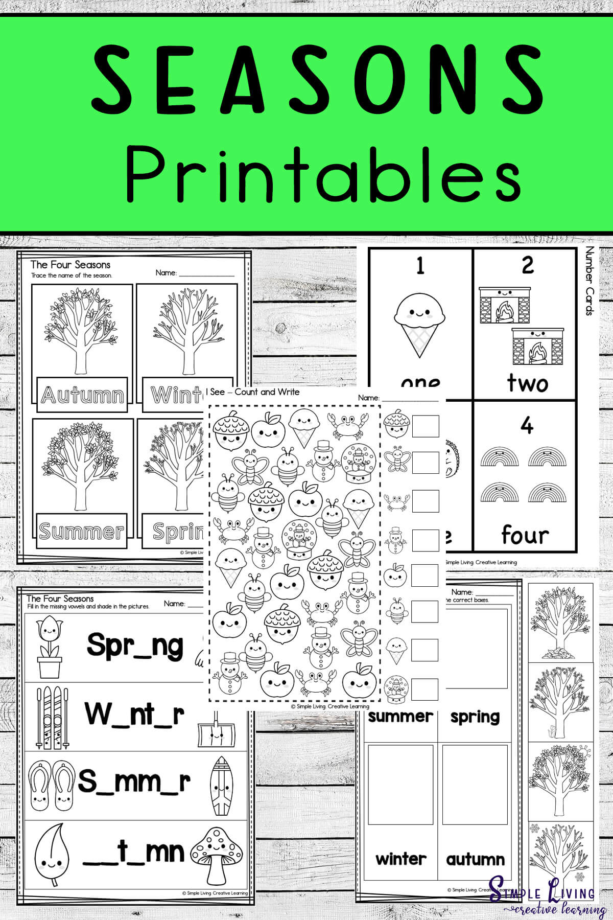 Seasons Printables Simple Living. Creative Learning