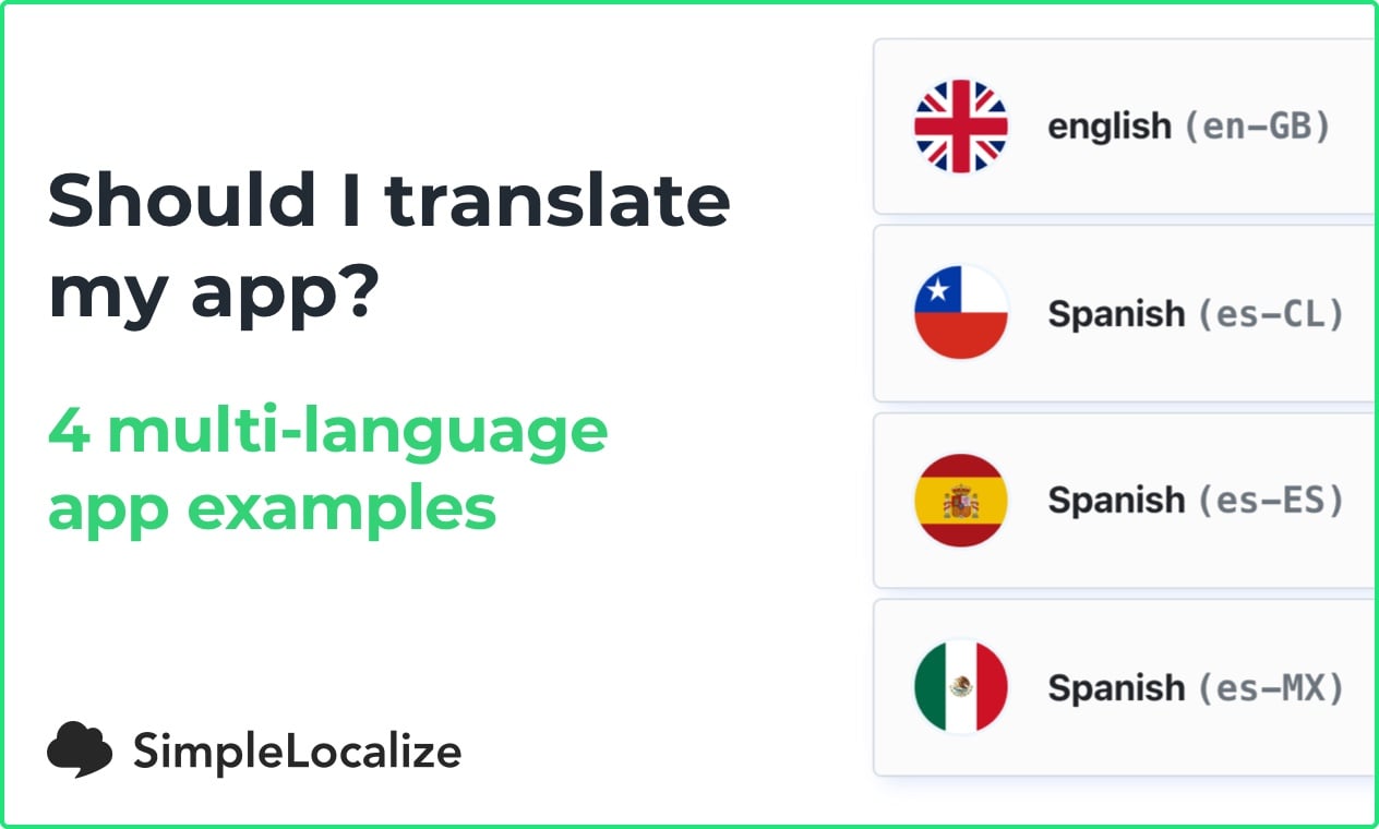 4 app categories that need multilanguage support SimpleLocalize