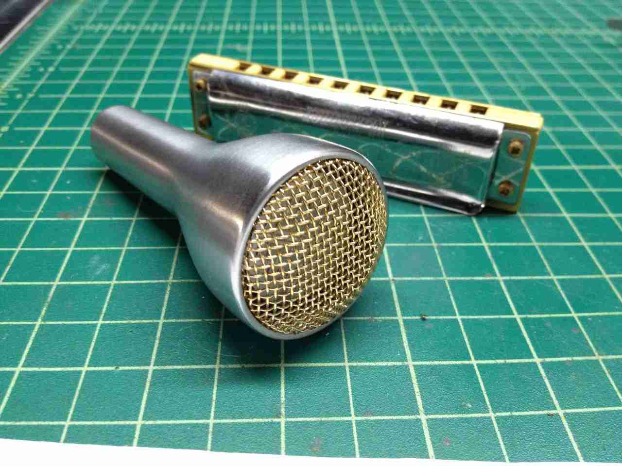 CustomChopped Sonotone CM10 Harp Mic, HiZ Mint Simple Mics