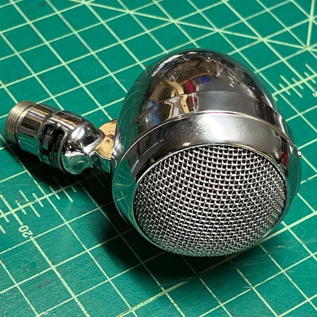 Vintage Astatic T3 Bullet Harp Mic, 1972 Shure CM Element Simple Mics