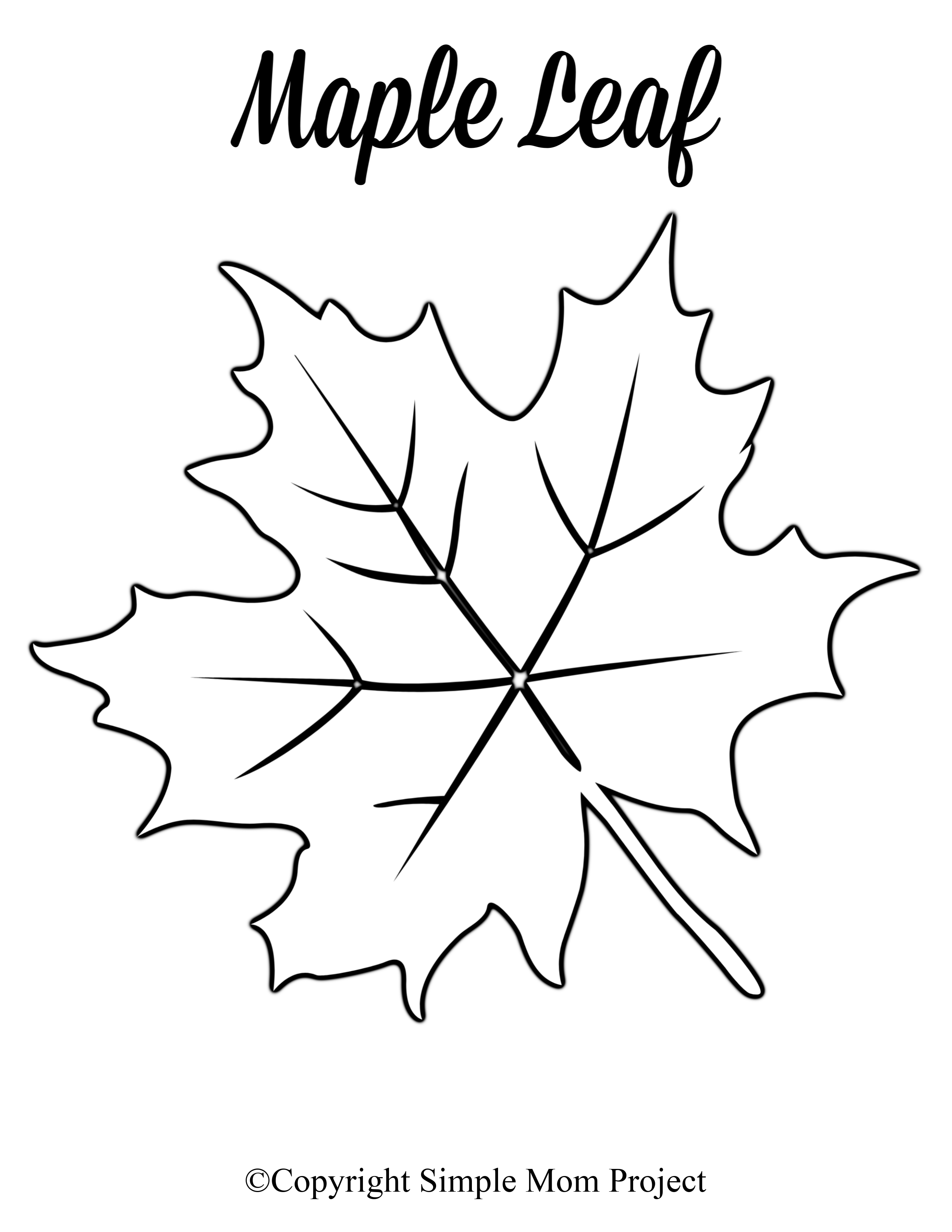 Fall Leaf Cut Out Printable