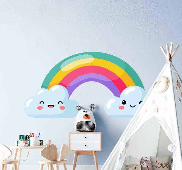 Rainbow Stickers for Wall Decor Simple Parenting