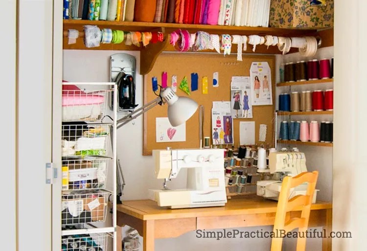 My Sewing Closet Lighting Simple Practical Beautiful