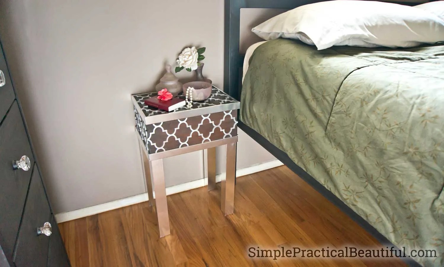 Turn a Box into a Nightstand Simple Practical Beautiful