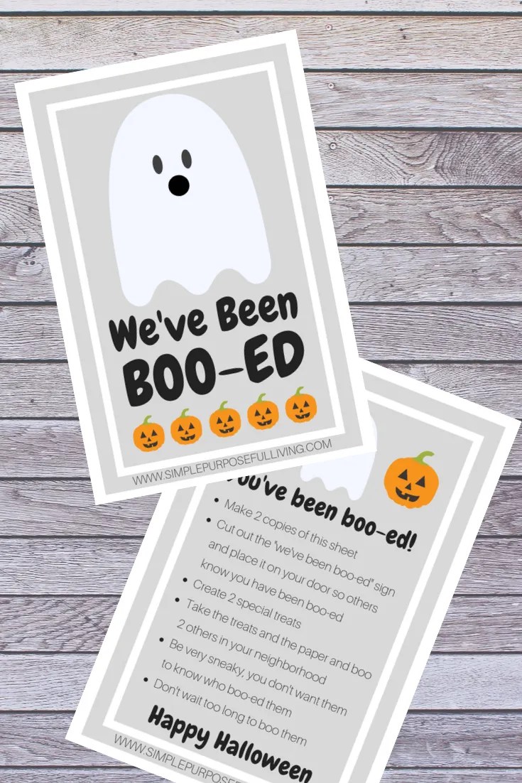 Simple Boo Your Neighbors Halloween Activity | Simple Purposeful Living