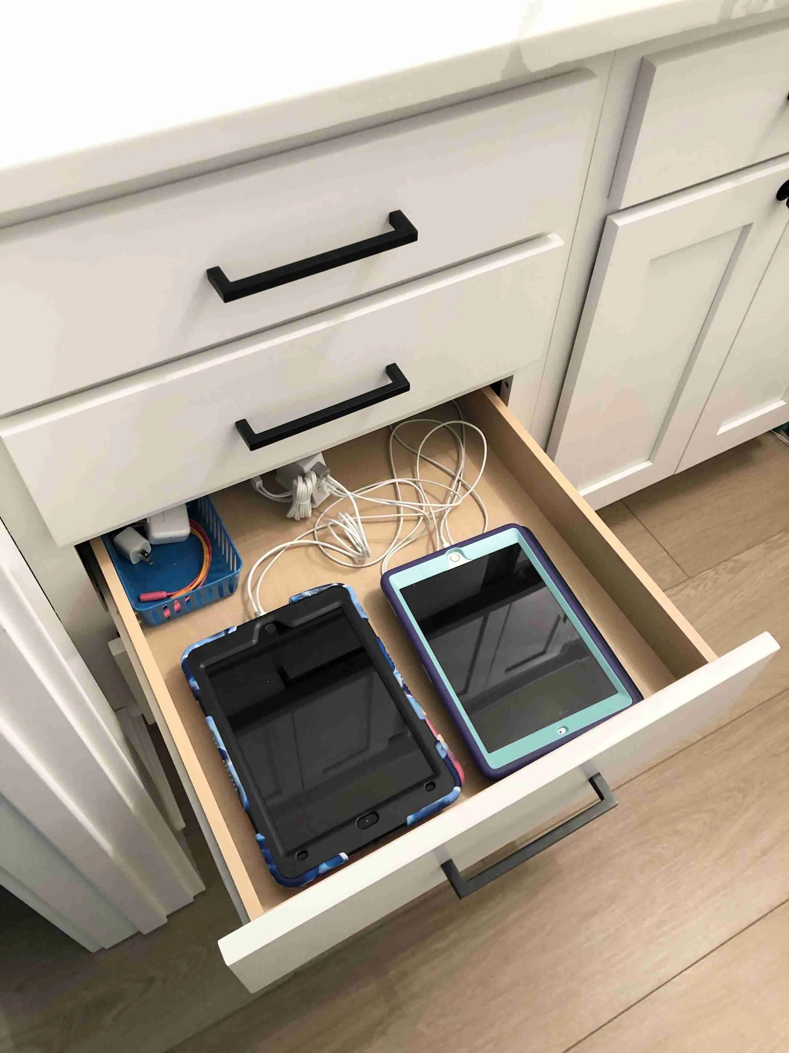 DIY Electronics Charging Station Drawer Simple Purposeful Living