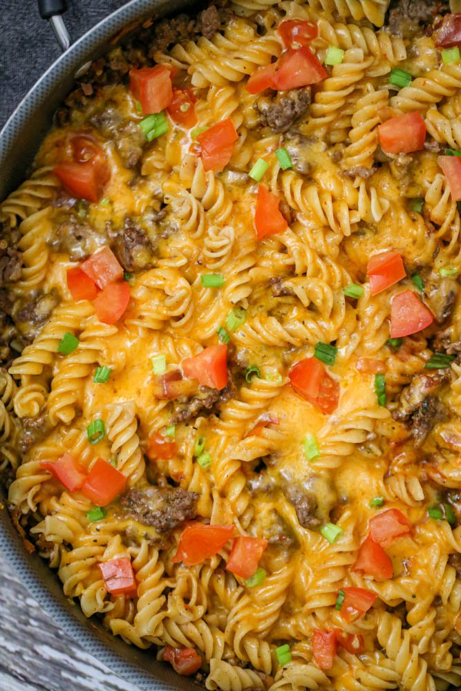 Cheesy Taco Ground Beef Pasta Simple Real Home Cooking
