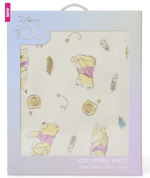 Winnie the Pooh Cot Sheet Simple Registry