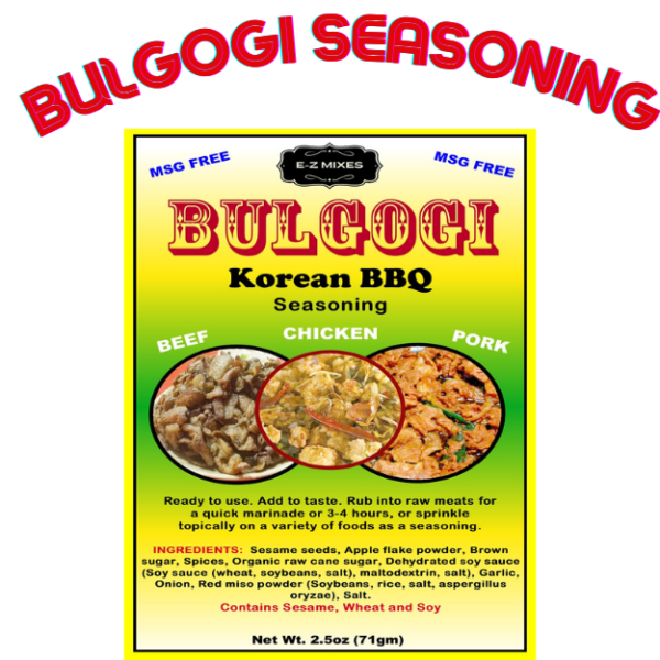 Bulgogi (Korean BBQ) Seasoning Simple Salsa Mix