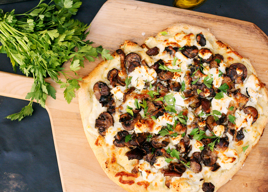Truffle and Goat Cheese Pizza Simple, Sassy and Scrumptious