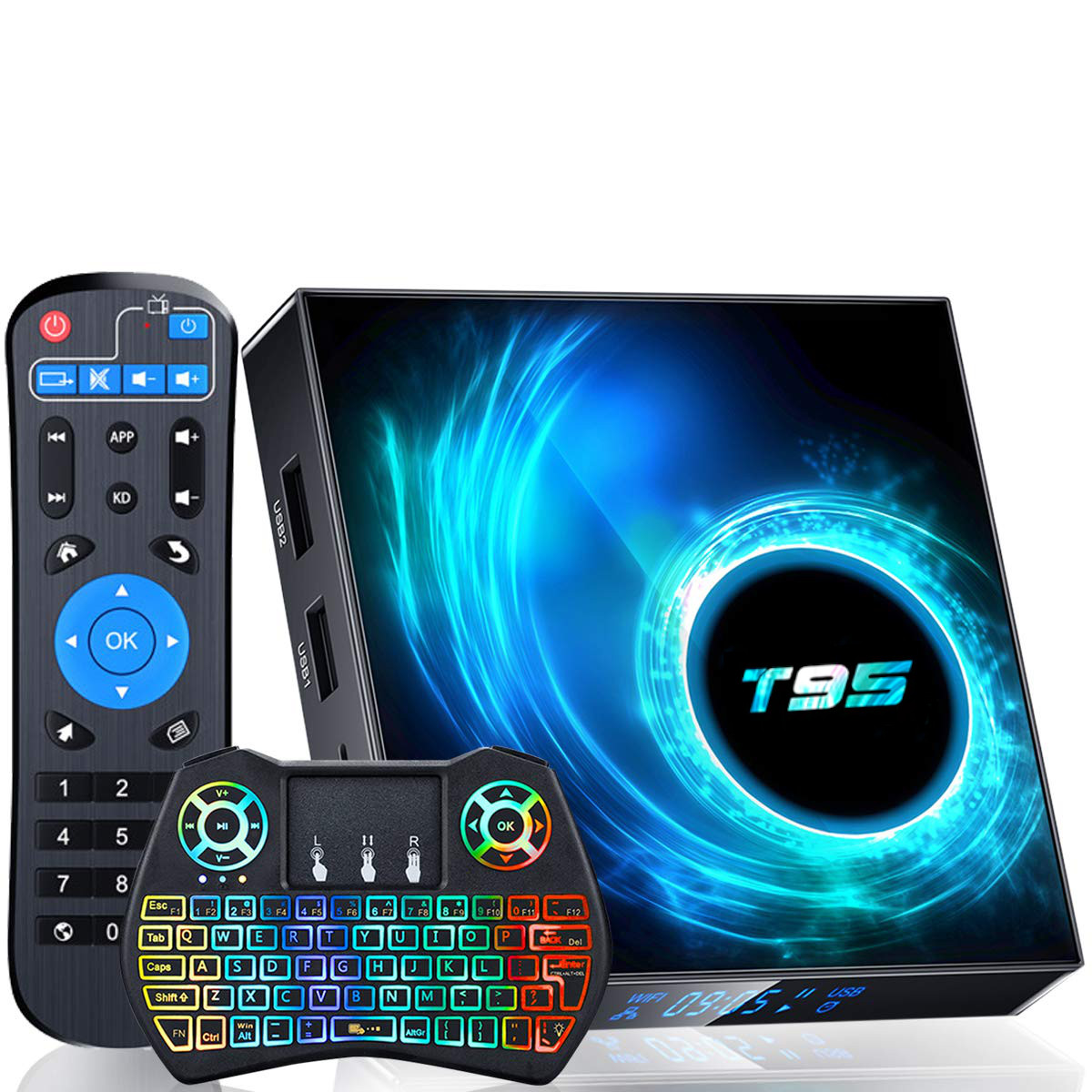 T95 Android 10.0 TV Box Quad Core 2Gb/4Gb RAM 16Gb/32Gb/64Gb ROM
