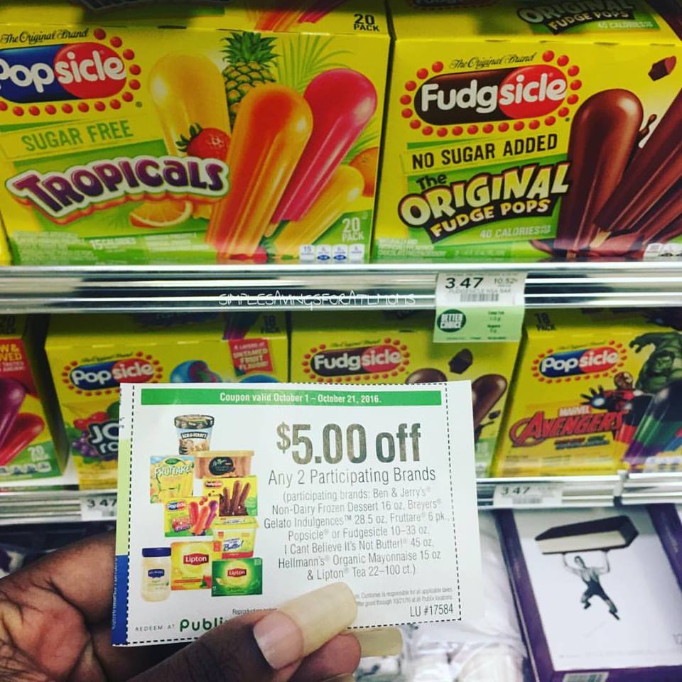 Free Popsicles at Publix