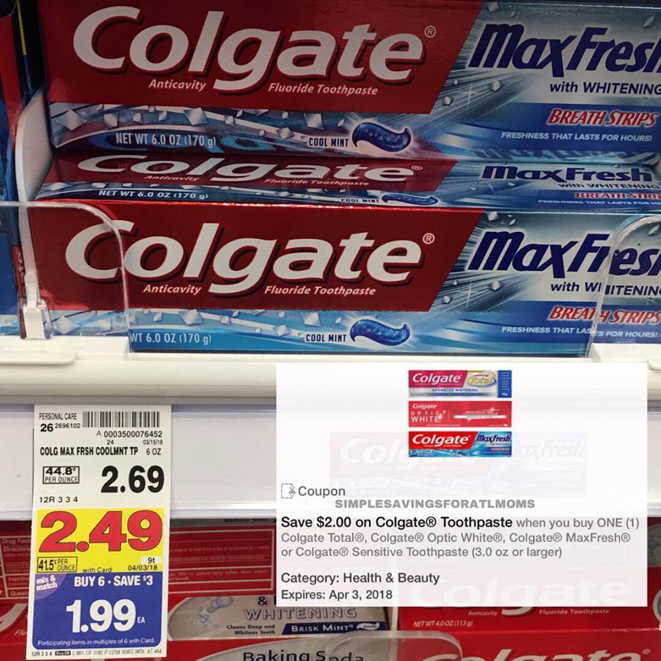FREE COLGATE TOOTHPASTE (USE YOUR PHONE)