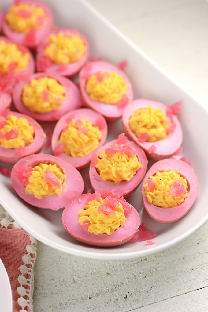 Deviled Pickled Red Beet Eggs Simple Seasonal