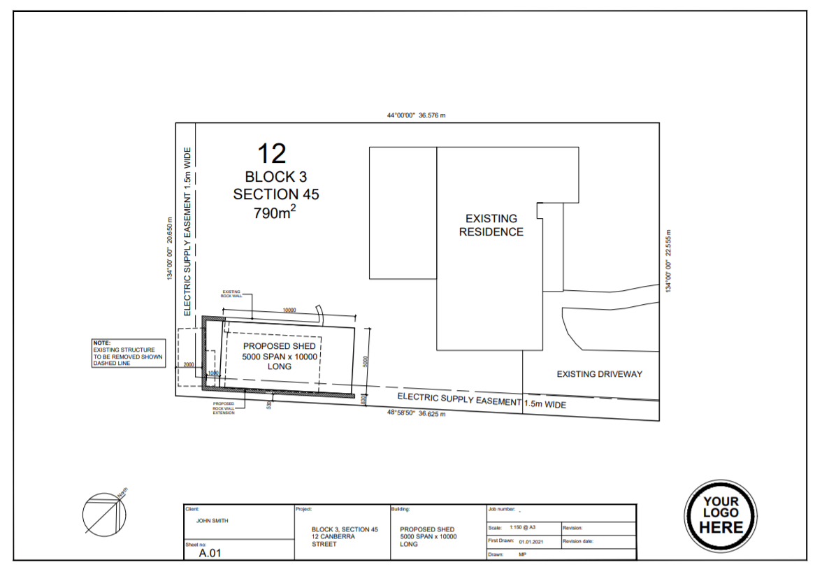 Site Planning, Canberra Simple Site Plans